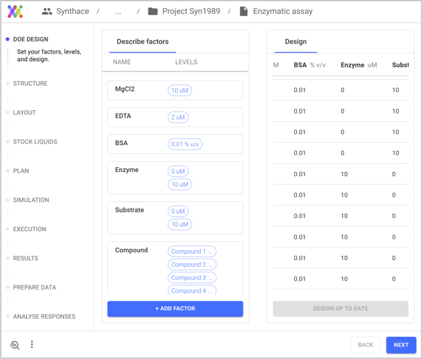 Design your experiment